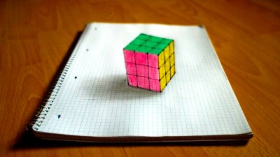 rubiks perspective drawing