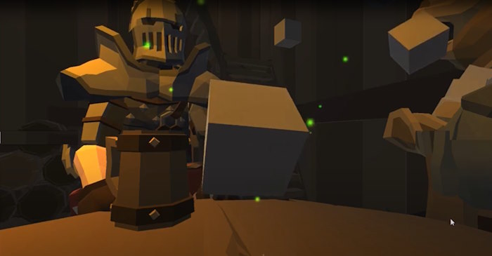 knight at desk cubing