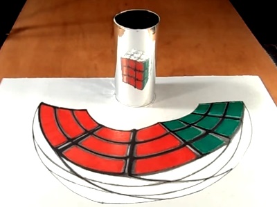 anamorphic rubiks cube