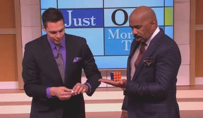 steve harvey show rubiks cube magic