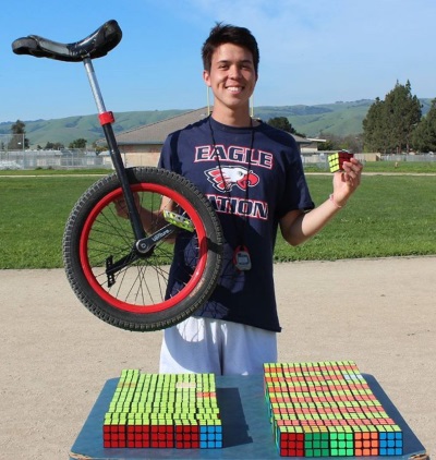 Owen Farmer unicycle cubing