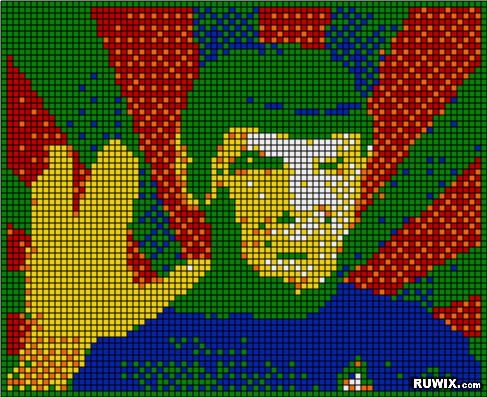 rubiks mosaic spock