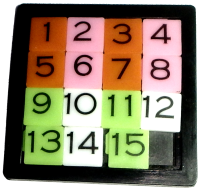 Solved 15-puzzle