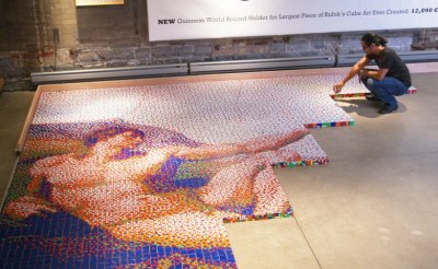 Rubik's Cube mosaic rubikubism