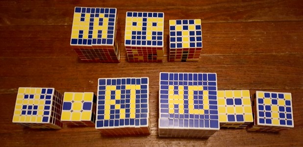 happy birthday puzzle cubes