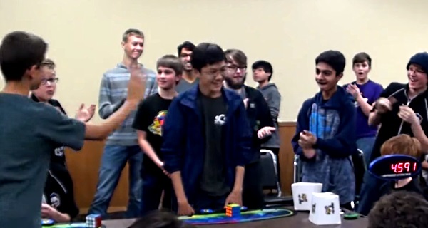 rubik record celebration reconstruction