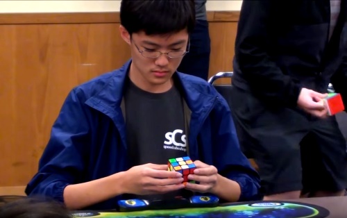 seungbeom sho rubiks cube record 4.59 seconds