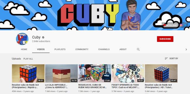 rubik youtube channels